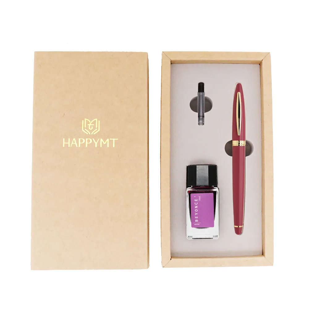 HAPPYMT開心鋼筆墨水禮盒-免費客製化刻字-薰衣紫金夾 歷史價格詳細信息