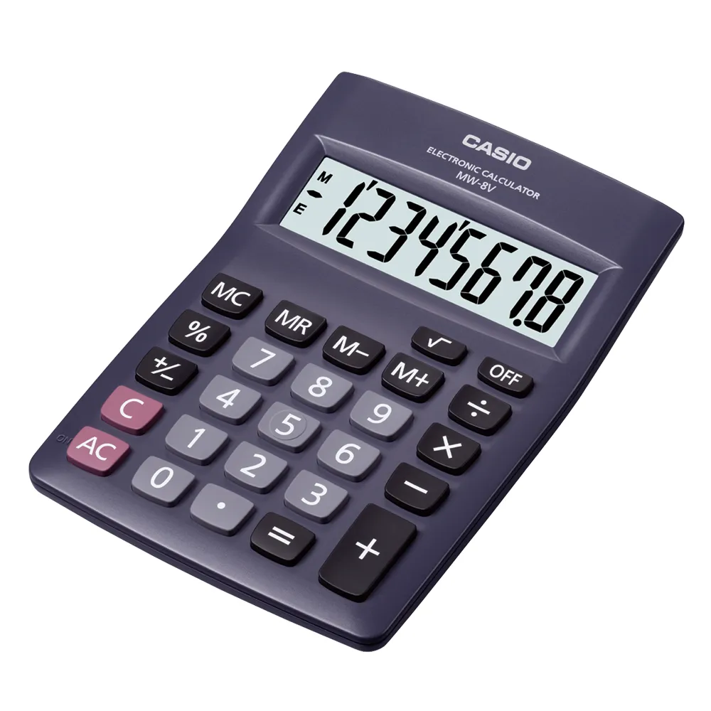 卡西歐 CASIO / MW-8V-BK / 國家考試機型計算機 [ 官方直營 ] 歷史價格詳細信息