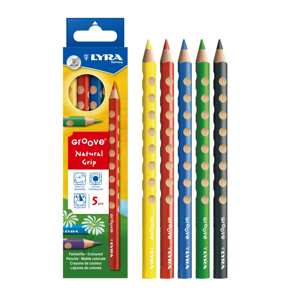 【德國LYRA】Groove三角洞洞色鉛筆(5色/10色) 兒童畫畫 繪畫筆 彩色筆（LAVIDA官方直營） 歷史價格詳細信息