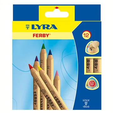 【德國LYRA】三角原木色鉛筆(12cm) 彩色筆 色鉛筆 兒童畫畫（LAVIDA官方直營） 歷史價格詳細信息