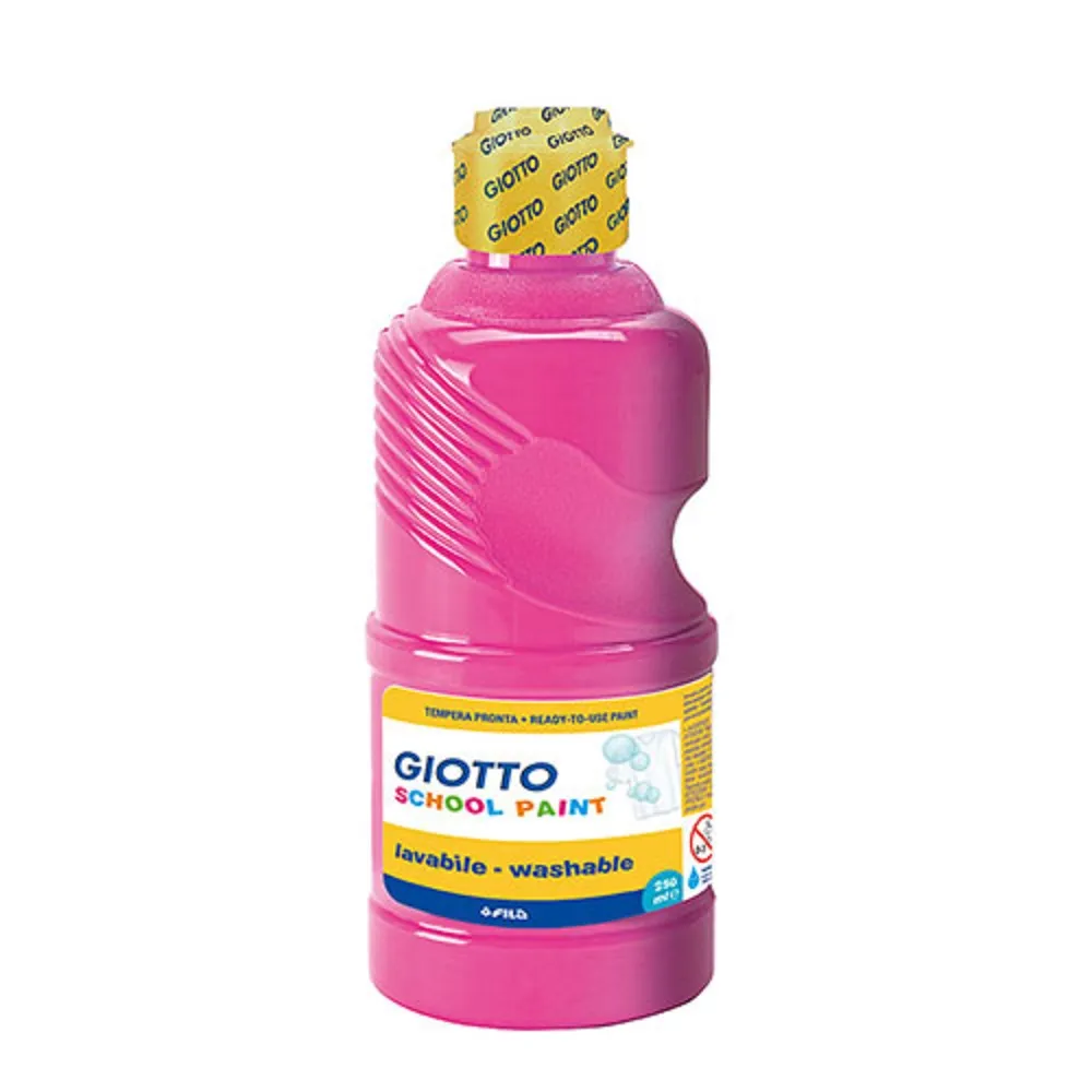 【GIOTTO】可洗式兒童顏料250ml（單罐，白/黃/紅/桃紅/綠/藍/黑/棕..等8色） 歷史價格詳細信息