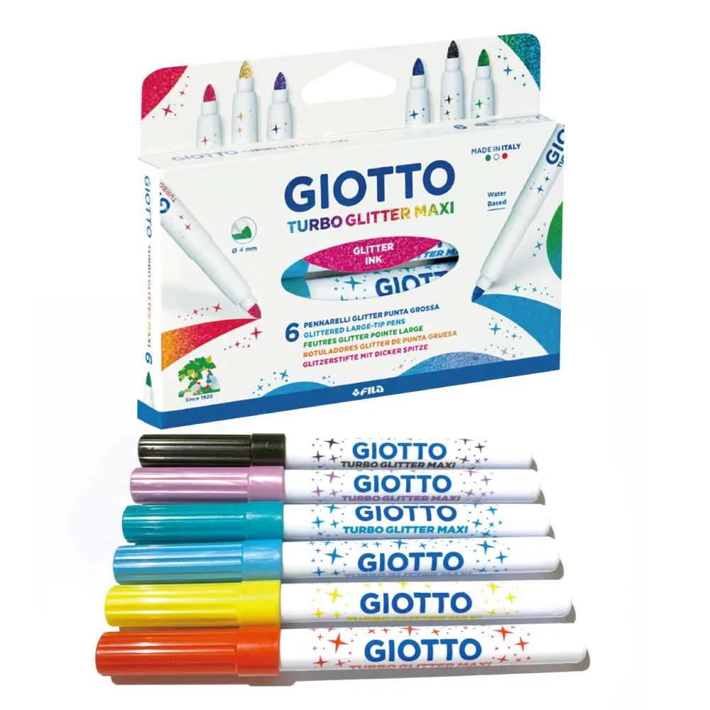【GIOTTO】粗筆頭閃亮彩繪筆6色 歷史價格詳細信息