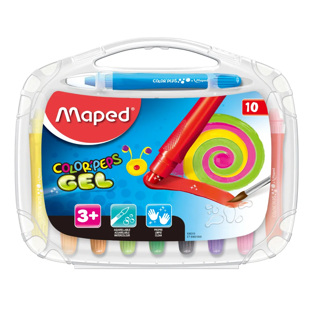法國Maped-超滑順水溶性蠟筆10色  兒童蠟筆 水彩蠟筆 畫筆 蠟筆 彩繪筆 塗鴉筆 繪畫用品 兒童畫畫 繪畫筆 歷史價格詳細信息