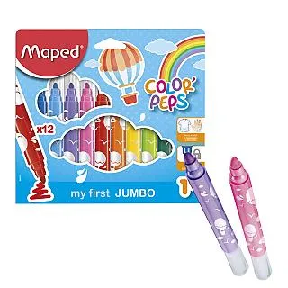 【法國Maped】不沾手三角蠟筆12色 歷史價格詳細信息