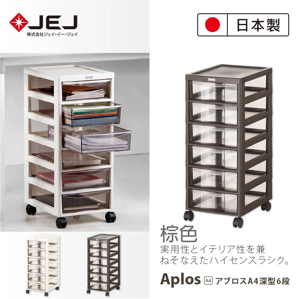 日本製JEJ APLOS A4系列 桌上型文件小物收納櫃 深3抽 米色 歷史價格詳細信息