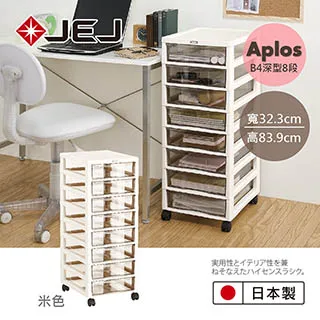 日本JEJ APLOS B4系列 文件小物收納櫃淺型5抽 米色 歷史價格詳細信息
