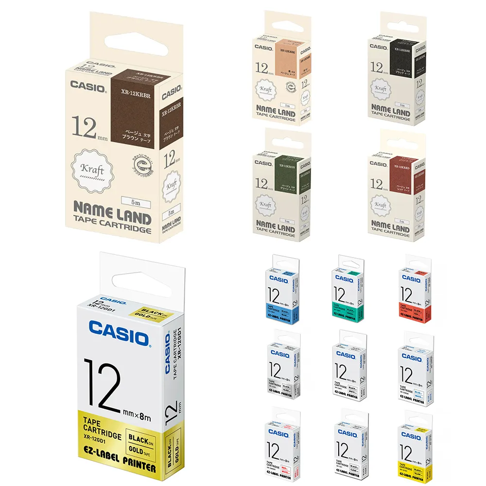 CASIO 【共有5色】標籤機專用色帶-6mm-XR-6YW1 歷史價格詳細信息