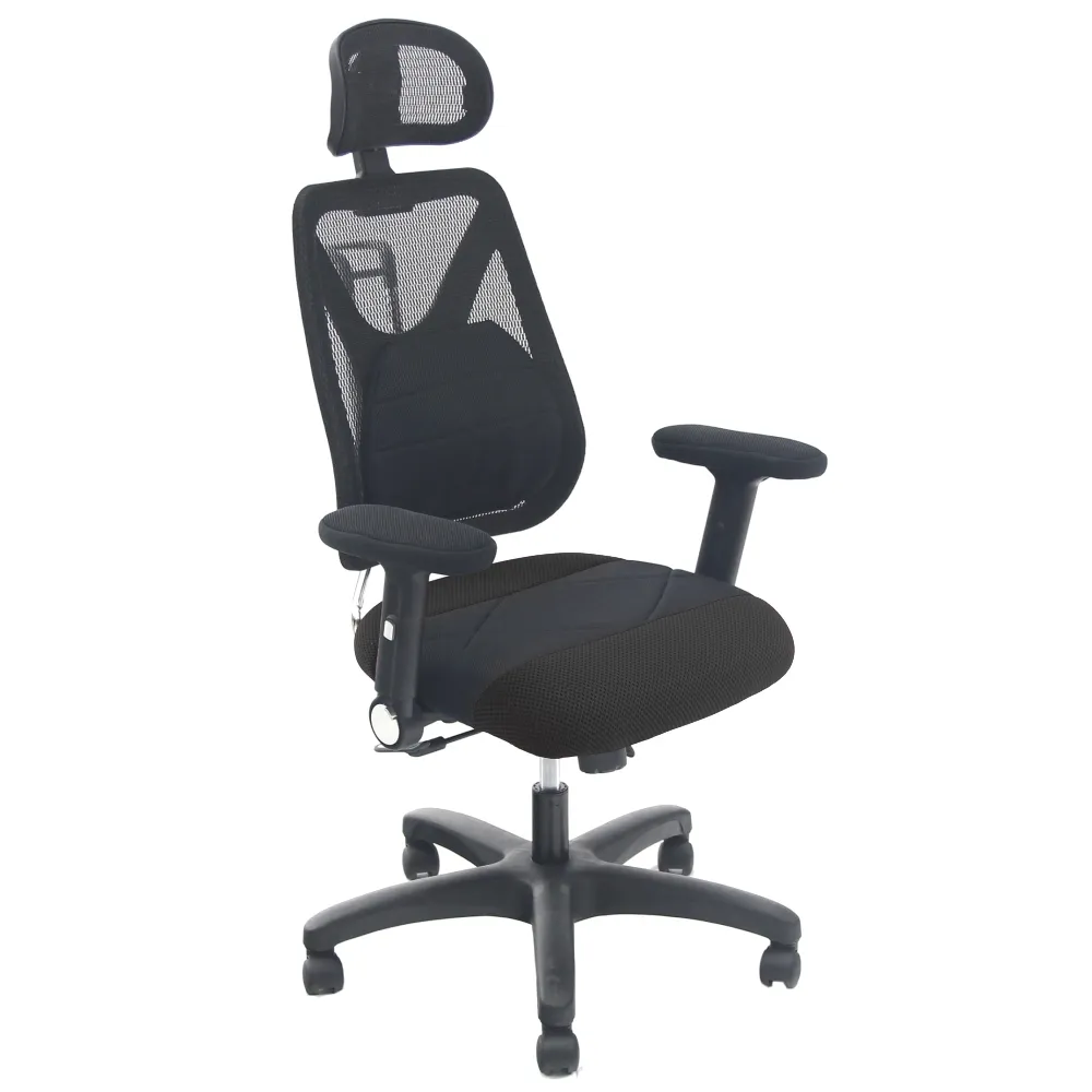 DR. AIR  升降椅背人體工學氣墊辦公網椅-黑 歷史價格詳細信息