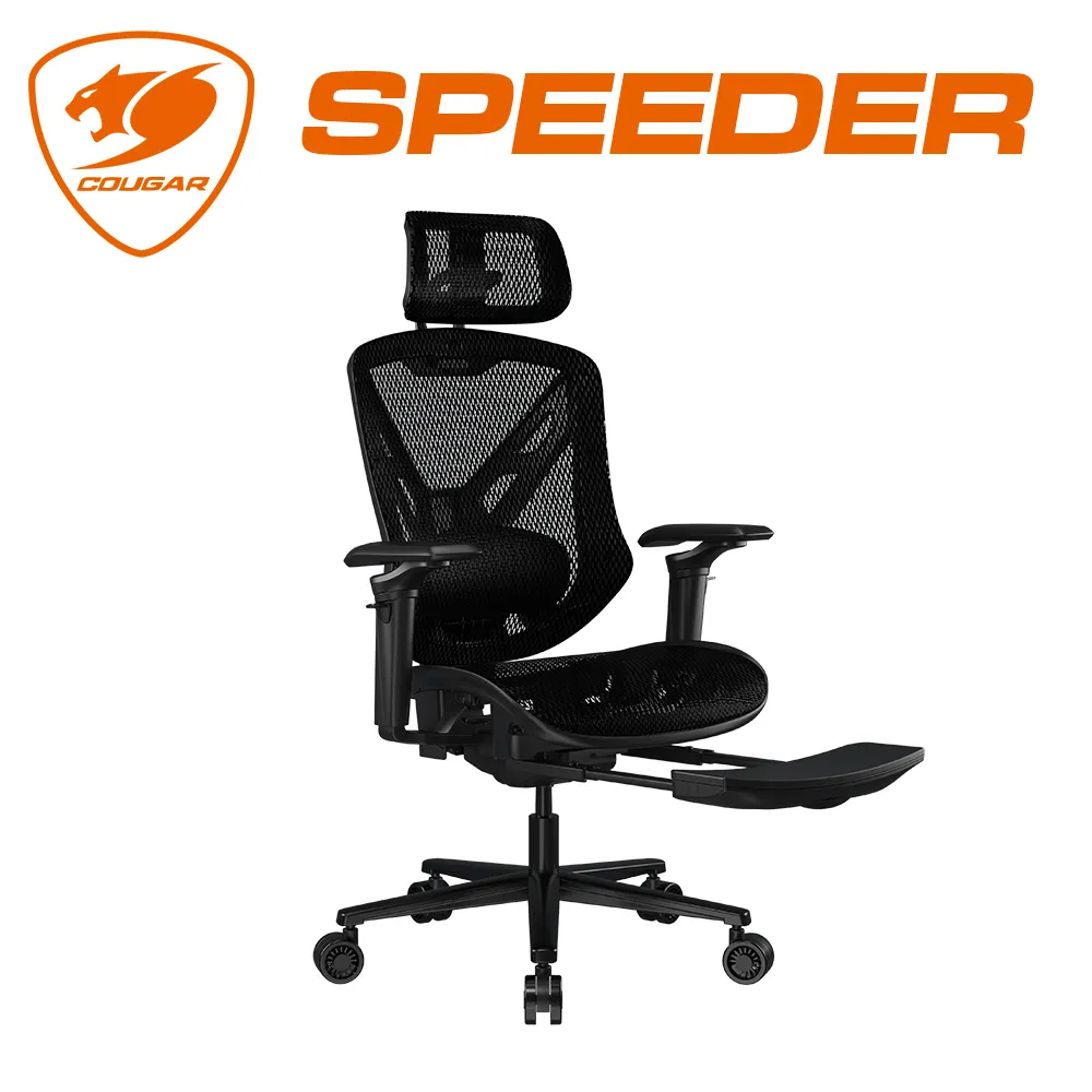 【COUGAR 美洲獅】SPEEDER電競人體工學網椅(自行組裝/有腳踏板/雪尼爾親膚網布) 歷史價格詳細信息