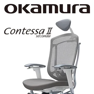 【日本OKAMURA】Contessa II 人體工學概念椅(白框)(襯墊座)(鼠尾草綠色)(大網枕) 歷史價格詳細信息