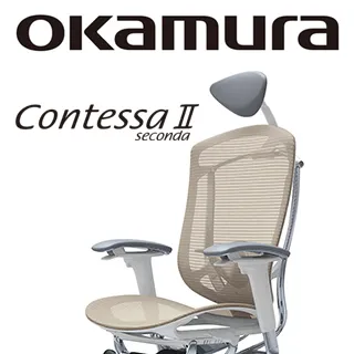 【日本OKAMURA】Contessa II 人體工學概念椅(白框)(襯墊座)(鼠尾草綠色)(大網枕) 歷史價格詳細信息
