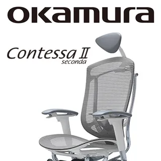 【日本OKAMURA】Contessa II 人體工學概念椅(白框)(襯墊座)(鼠尾草綠色)(大網枕) 歷史價格詳細信息