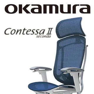 【日本OKAMURA】Contessa II 人體工學概念椅(白框)(襯墊座)(鼠尾草綠色)(大網枕) 歷史價格詳細信息