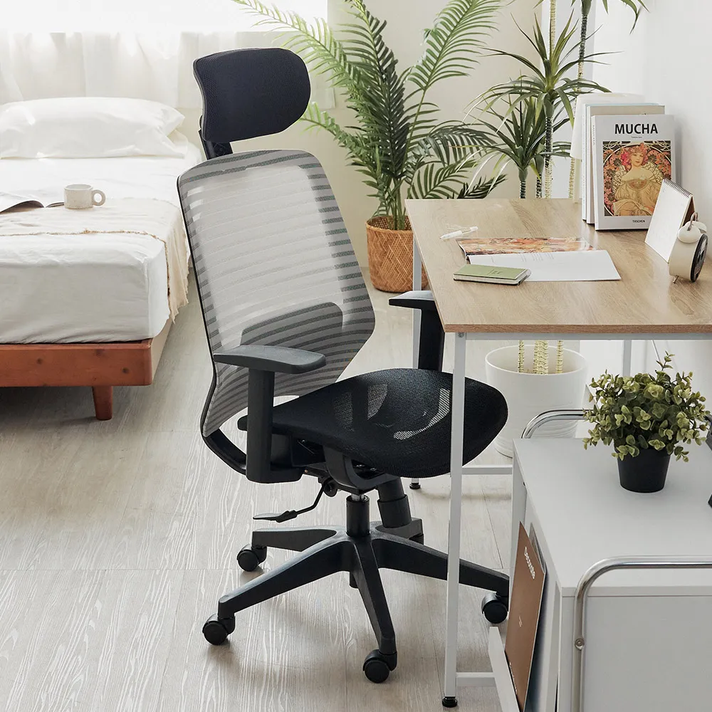 Peachy Life 頭靠透氣彈力椅座T扶手辦公椅/電腦椅(6色可選) 歷史價格詳細信息