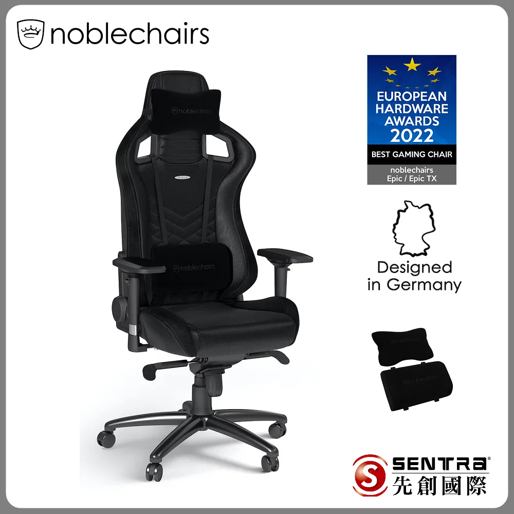 noblechairs EPIC PU系列電競椅-黑底金車線 歷史價格詳細信息