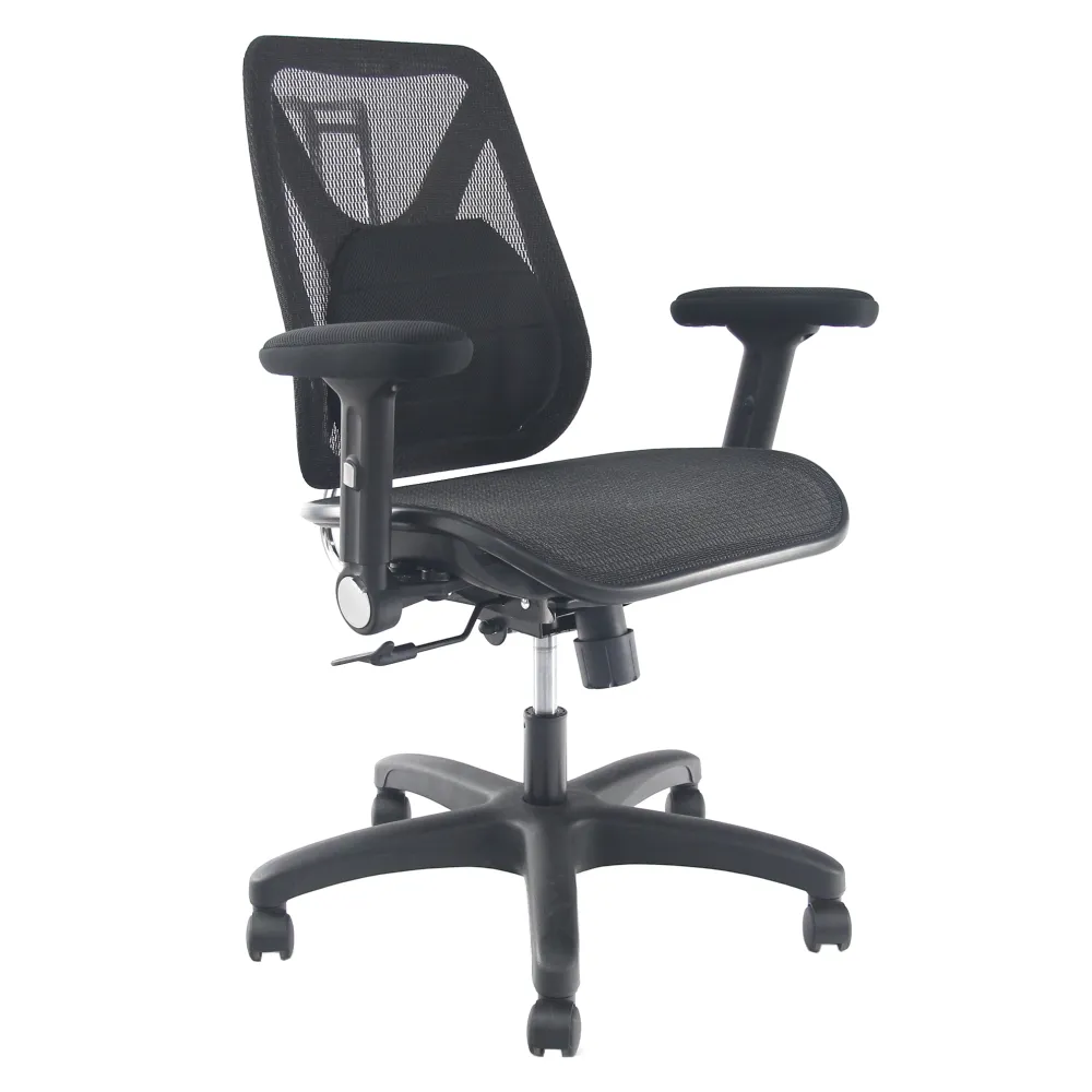 DR. AIR  升降椅背人體工學氣墊辦公網椅-黑 歷史價格詳細信息