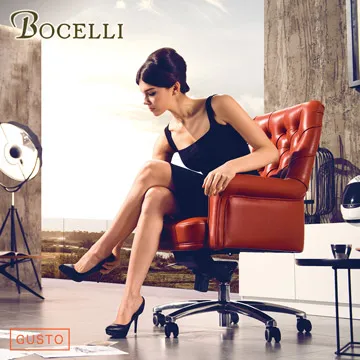 品味風尚中背辦公椅義大利牛皮 橘|福利品|原價26800現殺16800｜專櫃展示品｜限量1組 歷史價格詳細信息