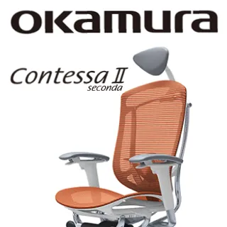 【日本OKAMURA】Contessa II 人體工學概念椅(白框)(襯墊座)(鼠尾草綠色)(大網枕) 歷史價格詳細信息