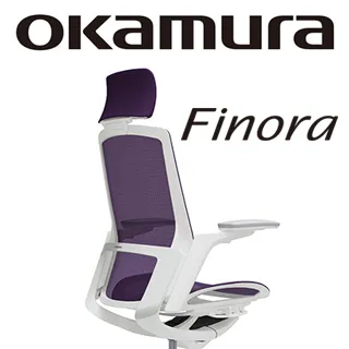 【日本OKAMURA】Finora 人體工學概念椅(白框)(網座)(草綠色) 歷史價格詳細信息