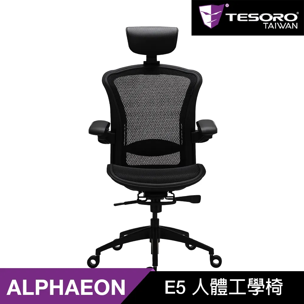 【Alphaeon】E5-Hybrid 人體工學椅-黑色 歷史價格詳細信息