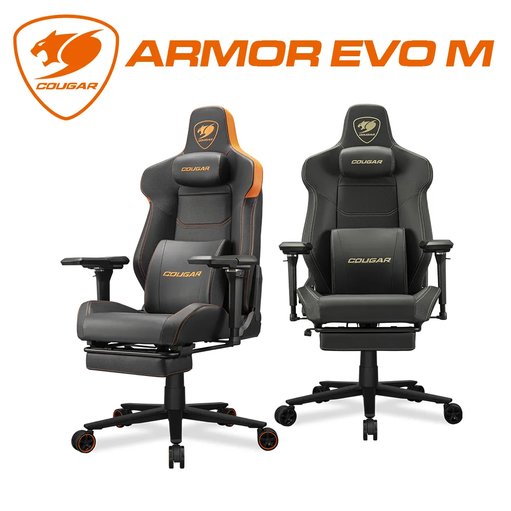Cougar 美洲獅 ARMOR EVO 電競椅/四向腰部支撐/磁吸式記憶頸枕/PVC透氣皮革 歷史價格詳細信息