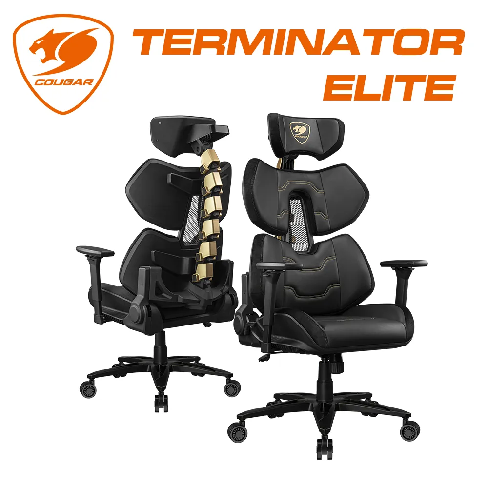 Cougar美洲獅 Terminator 人體工學椅/電競椅/腰部支撐/人體工學/通風/耐磨皮革 歷史價格詳細信息