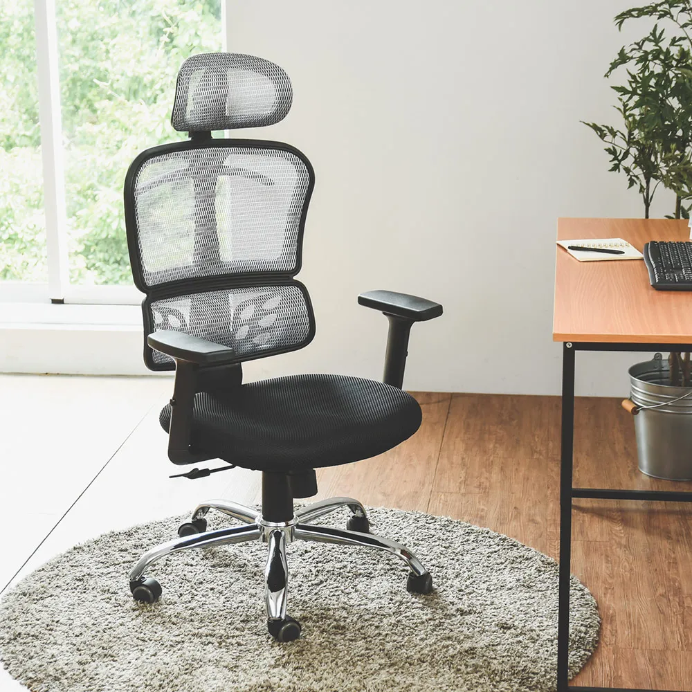 Peachy Life 透氣厚座T扶手電腦椅/辦公椅/主管椅(2色可選) 歷史價格詳細信息