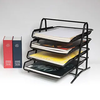 網格文件架/A4收納架/三層堆疊資料架/公文架 歷史價格詳細信息