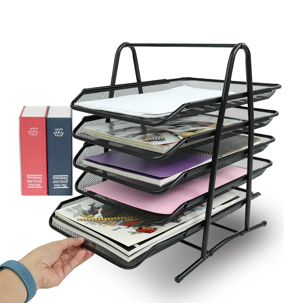 網格文件架/A4收納架/三層堆疊資料架/公文架 歷史價格詳細信息