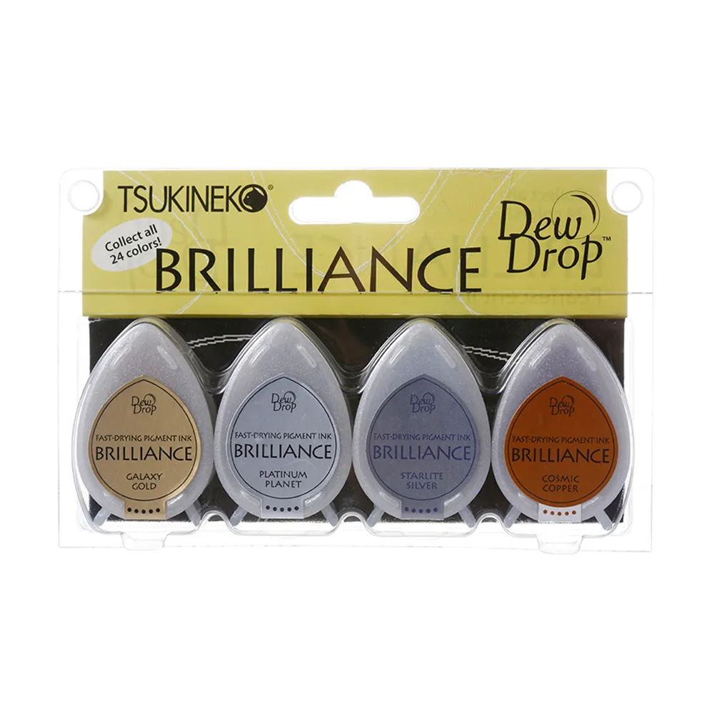 【Tsukineko】BD-404 亮彩水滴印台四色組-調色盤 歷史價格詳細信息