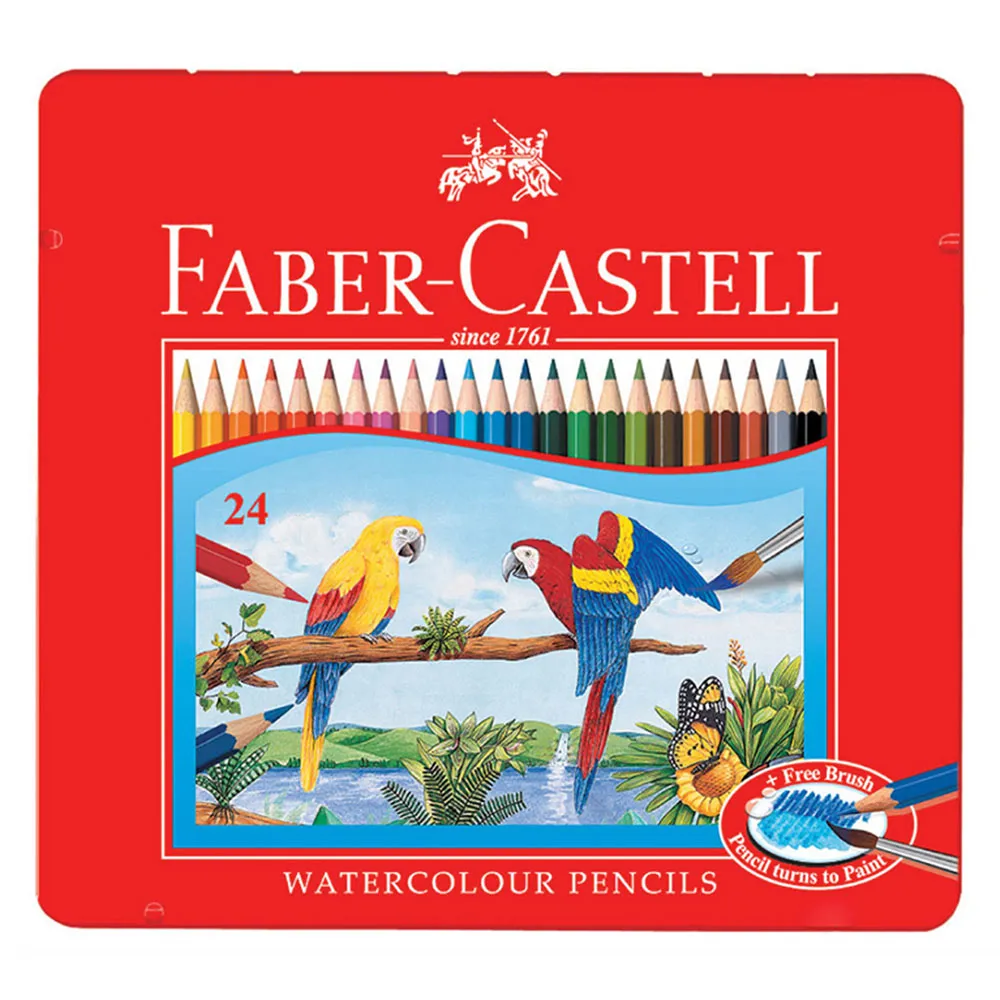 Faber-Castell 紅色系 水性色鉛筆24色(精緻棒棒筒) 歷史價格詳細信息