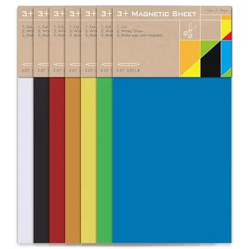 3+ MAGNETIC SHEET 七彩PVC軟性磁鐵-五入組(白) 歷史價格詳細信息