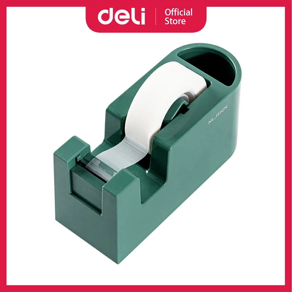 得力Deli小管芯膠帶台/E814A/黃綠色/120x57x60mm/3個/組 歷史價格詳細信息