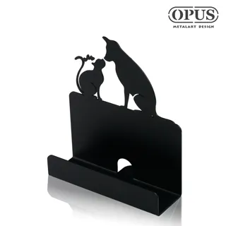 【OPUS東齊金工】歐式鐵藝貓咪名片座(經典黑) 名片夾 名片架 商務名片盒 CA-ca02B 歷史價格詳細信息
