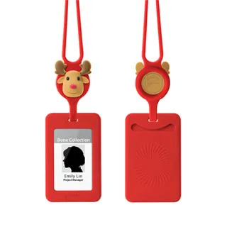 Bone / 頸掛開窗識別證套 RFID雙面感應卡夾 - 麋鹿先生 歷史價格詳細信息