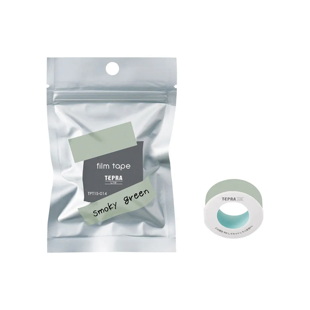 【KING JIM】TEPRA LITE 熱感式標籤薄膜自黏膠帶 15mm 煙燻綠(TPT15-014) 價格比較,價格查詢,歷史價格詳細信息