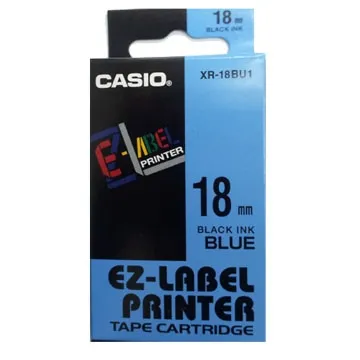 CASIO 標籤機專用色帶-18mm【共有9色】透明底黑字XR-18X1 歷史價格詳細信息