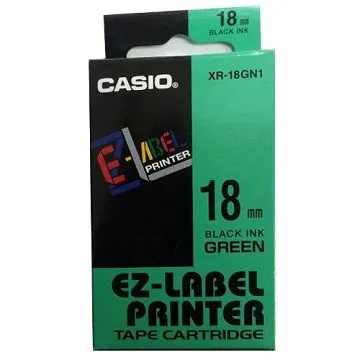 CASIO 標籤機專用色帶-18mm【共有9色】透明底黑字XR-18X1 歷史價格詳細信息