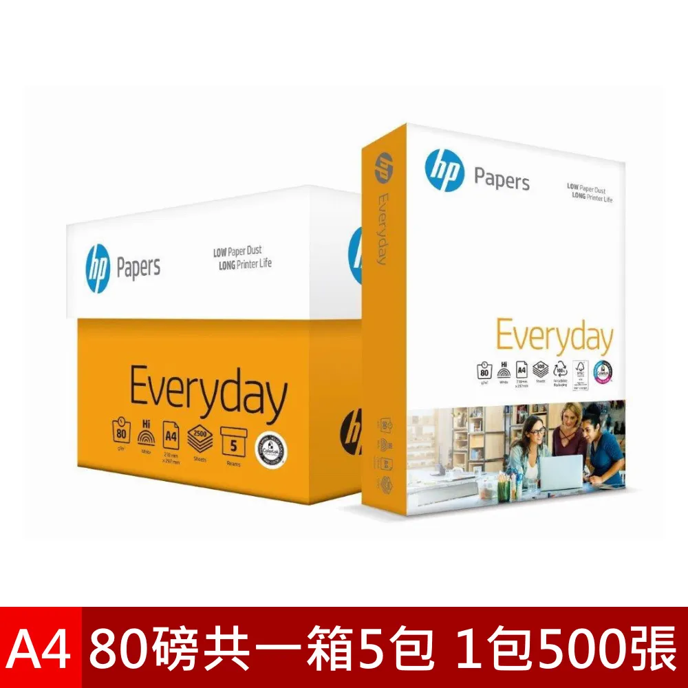 HP惠普-多功能影印紙A4 80G(5包) 歷史價格詳細信息