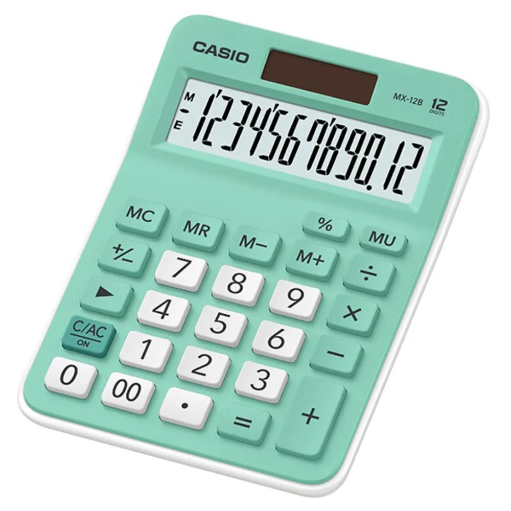 【CASIO】12位數雙電源設計計算機粉嫩新色-馬卡龍綠(MX-12B-GN) 歷史價格詳細信息
