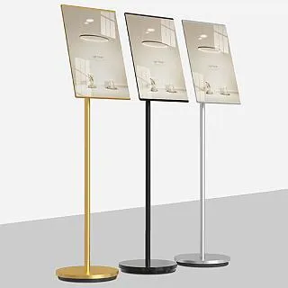 廣告牌展示架斜面落地三角雙面海報促銷折疊架子kt板手提立式防風 歷史價格詳細信息