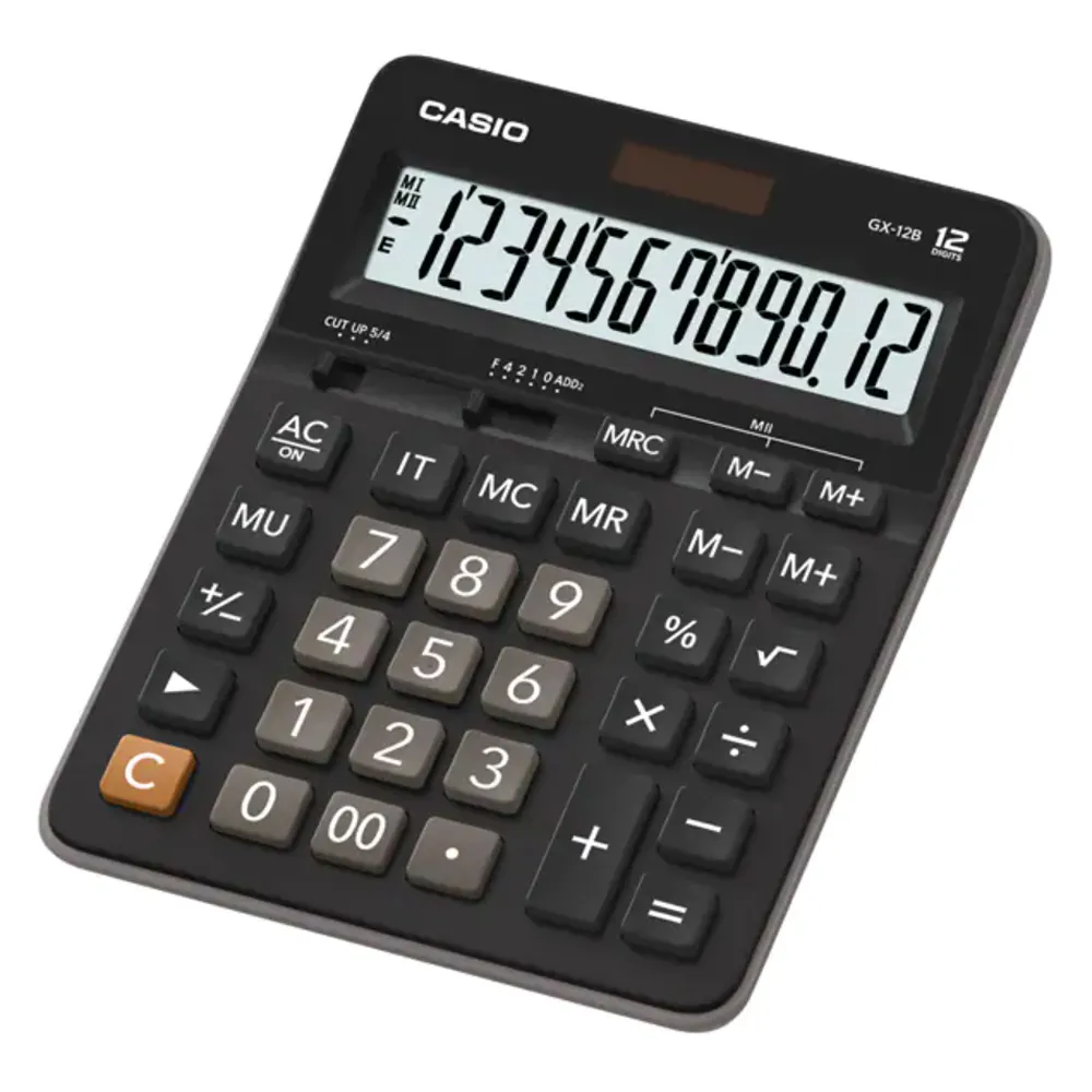 【CASIO】 12位數商務系列計算機-黑灰-(GX-12B) 歷史價格詳細信息