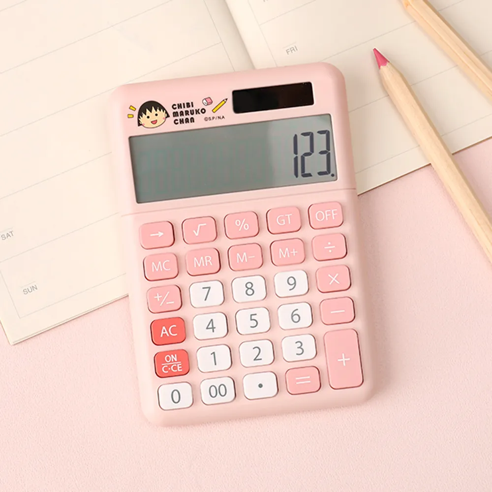 櫻桃小丸子計算機- Norns Original Design 櫻桃小丸子 正版授權 太陽能雙電源計算機 歷史價格詳細信息