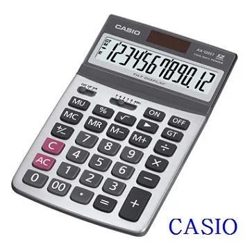 CASIO卡西歐‧12位數雙電源仰角商用計算機/AX-120ST 歷史價格詳細信息