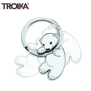 德國TROIKA旋轉北極熊可愛鑰匙圈KR8-03/WH便利鑰匙圈重機車汔車鑰匙圈創意禮物禮品 歷史價格詳細信息