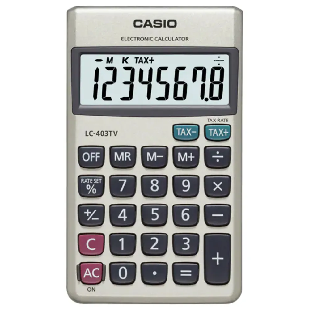 【CASIO】LC-403TV 8位數 大型顯示幕 商用標準型 計算機正版宏崑公司貨 歷史價格詳細信息