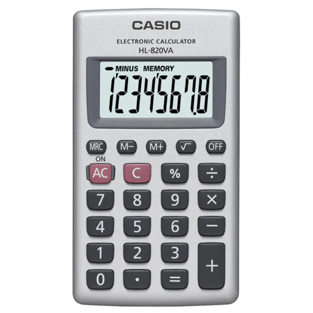 【CASIO】8位數口袋型國家考試專用計算機-(HL-820VA) 歷史價格詳細信息