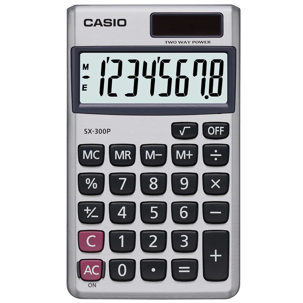 【CASIO】8位數國家考試機口袋輕巧型計算機-(SX-300P) 歷史價格詳細信息