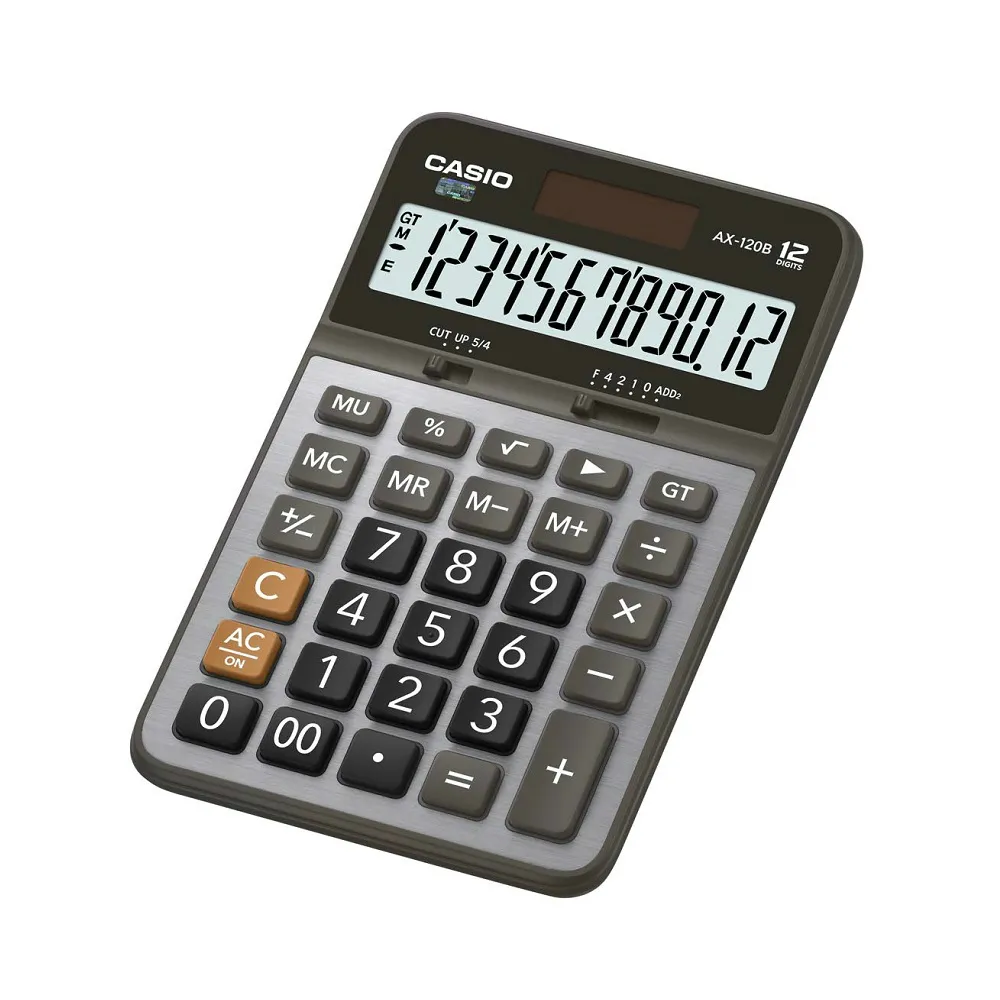 CASIO 卡西歐 AX-120B 計算機 12位數/一台入(促600) 桌上商務 中長型 歷史價格詳細信息