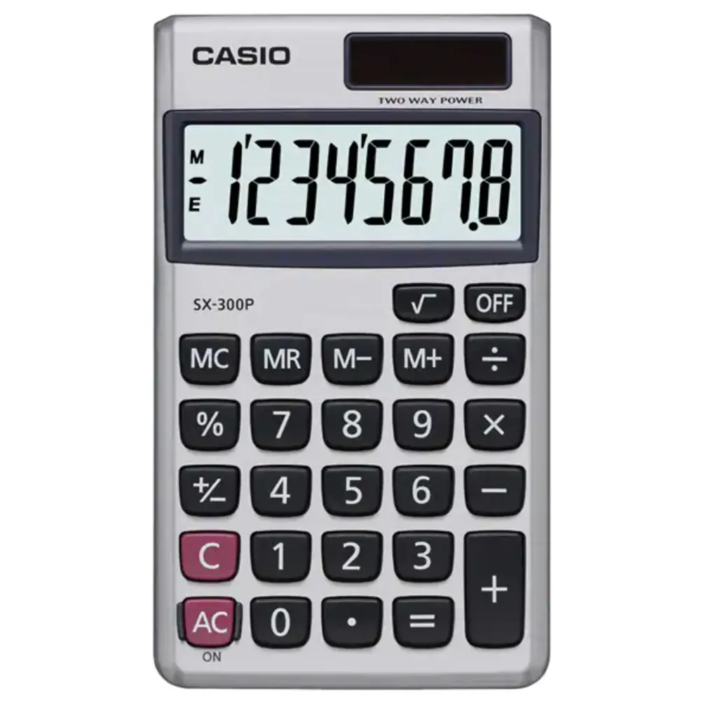 【CASIO】8位數國家考試機口袋輕巧型計算機-(SX-300P) 歷史價格詳細信息
